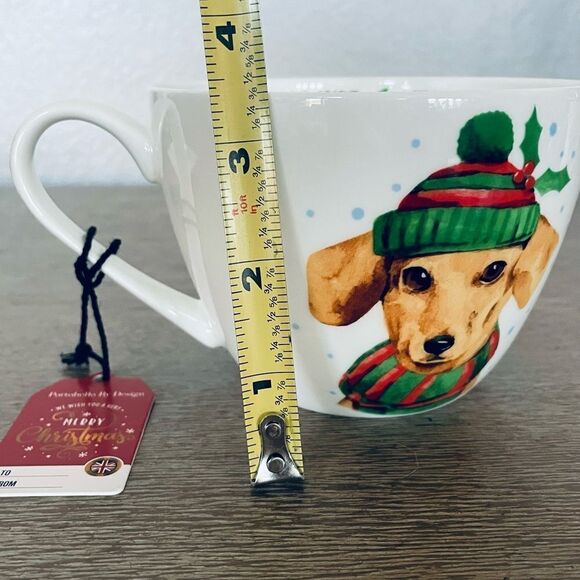 Christmas Dachshund Dog Portobello Holiday Cup Mug - Picture 3 of 3
